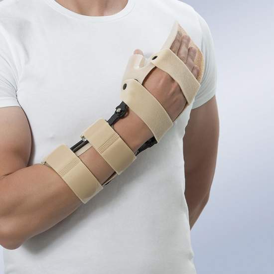 Articulated wrist brace