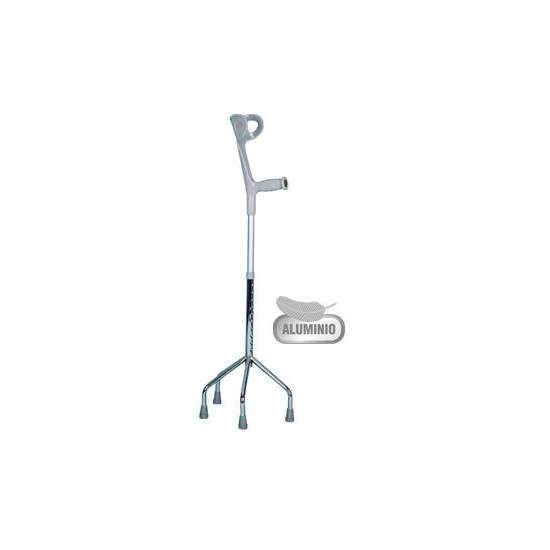 Quadripod cane with elbow