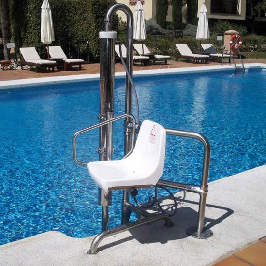 Metalu B2 Fixed And Detachable, Hydraulic Chair Lift For Swimming Pool