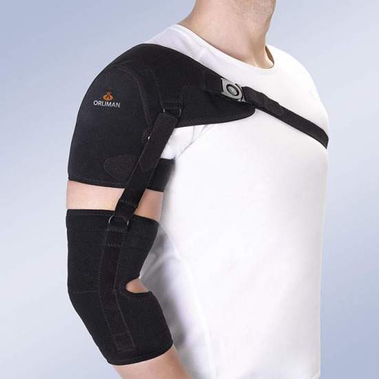 Shoulder support with arm...