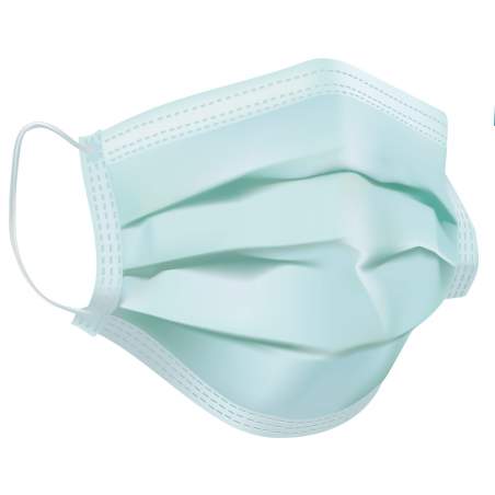 Adult 3-Ply Disposable Face Masks, ASTM 1 - 50 Pack - Health and Safety -  EAI Education