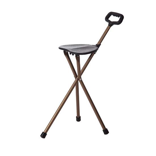 Staff with 3-leg seat