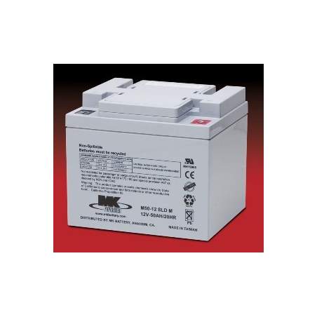Batteries AGM 50 Amph - MK Powered M50-12 SLD M Batteries AGM 50 Amph - MK Powered M50-12 SLD M